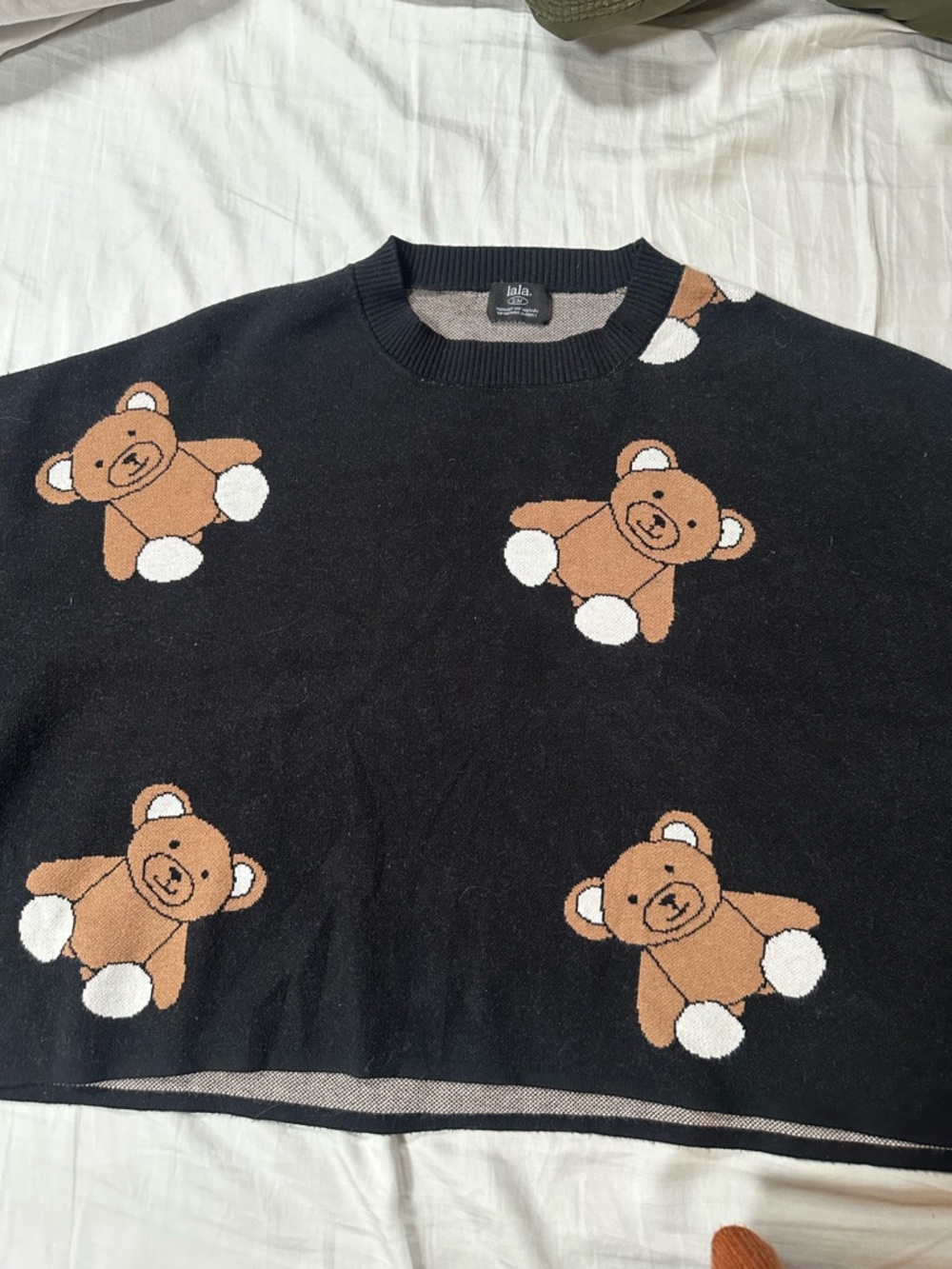 Dressed in Lala boxy Teddy Bear Sweater